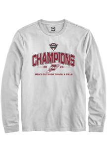 Summit Sportswear Massachusetts Minutemen White MAC 2026 Men's Outdoor Track & Field Champions Lon..