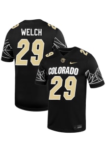 Micah Welch  Nike Colorado Buffaloes Black NIL Name And Number Football Jersey