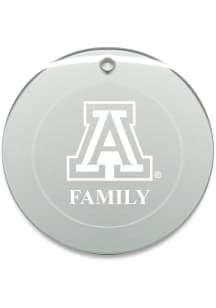 Arizona Wildcats Family Round Ornament - White