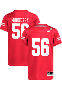 Pierce Mooberry   Nebraska Cornhuskers Red NIL Name And Number Football Jersey