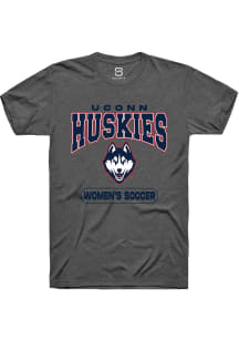 Summit Sportswear UConn Huskies Grey Women's Soccer Short Sleeve T Shirt
