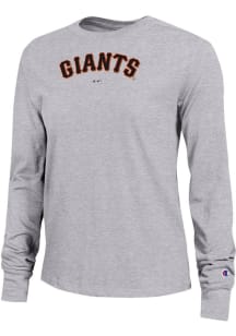 Champion San Francisco Giants Womens Grey Core LS Tee
