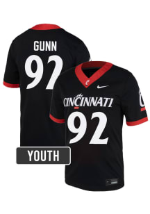 Elijah Gunn Cincinnati Bearcats Youth Black Nike NIL Name And Number Football Jersey