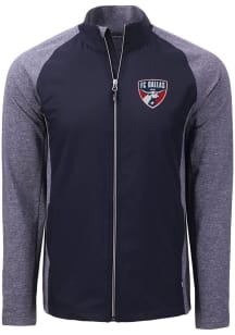 Cutter and Buck FC Dallas Mens Navy Blue Adapt Eco Medium Weight Jacket