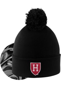 LogoFit Harvard Crimson Black Monroe Womens Knit Hat