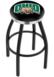 Ohio Bobcats Chrome Seat Pub Stool - Black