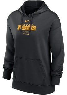 Nike Pittsburgh Pirates Womens Black Authentic Collection Hooded Sweatshirt