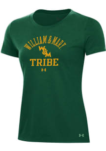 Under Armour William & Mary Tribe Womens Green Performance Short Sleeve T-Shirt