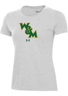 Under Armour William & Mary Tribe Womens Silver Performance Short Sleeve T-Shirt
