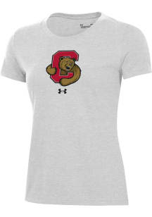 Under Armour Cornell Big Red Womens Silver Performance Short Sleeve T-Shirt