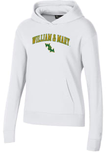 Under Armour William & Mary Tribe Womens White Rival Hooded Sweatshirt