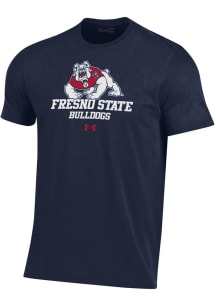 Under Armour Fresno State Bulldogs Navy Blue Performance Short Sleeve T Shirt