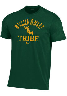Under Armour William & Mary Tribe Green Arched Performance Short Sleeve T Shirt
