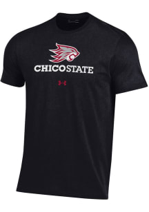 Under Armour CSU Chico Wildcats Black Performance Short Sleeve T Shirt