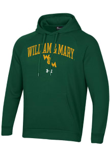Under Armour William & Mary Tribe Mens Green Rival Long Sleeve Hoodie