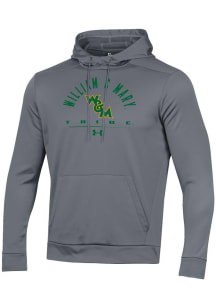 Under Armour William & Mary Tribe Mens Grey Fleece Hood