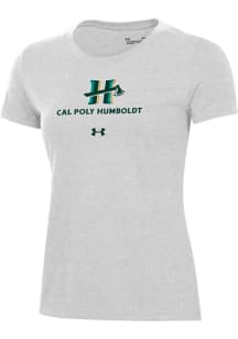 Under Armour Cal Poly Humboldt Lumberjacks Womens Silver Performance Short Sleeve T-Shirt