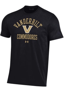 Under Armour Vanderbilt Commodores Black Arched Performance Short Sleeve T Shirt