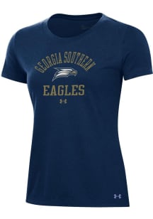 Under Armour Georgia Southern Eagles Womens Navy Blue Performance Short Sleeve T-Shirt