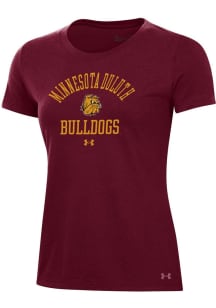 Under Armour UMD Bulldogs Womens Maroon Performance Short Sleeve T-Shirt