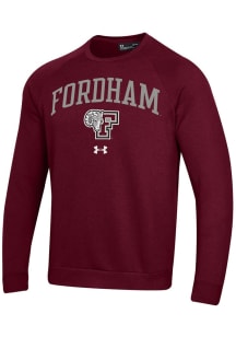 Under Armour Fordham Rams Mens Maroon Rival Long Sleeve Crew Sweatshirt