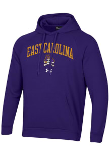 Under Armour East Carolina Pirates Mens Purple Rival Long Sleeve Hoodie
