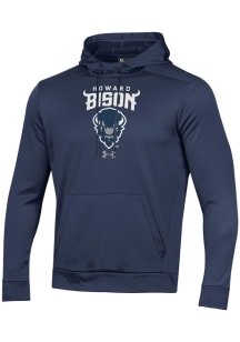 Under Armour Howard Bison Mens Navy Blue Fleece Hood