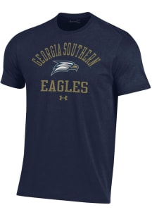 Under Armour Georgia Southern Eagles Navy Blue Arched Performance Short Sleeve T Shirt