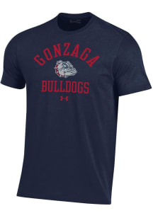 Under Armour Gonzaga Bulldogs Navy Blue Arched Performance Short Sleeve T Shirt