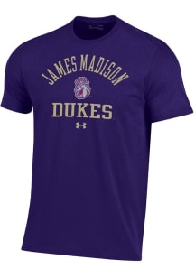 Under Armour James Madison Dukes Purple Arched Performance Short Sleeve T Shirt