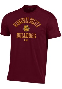 Under Armour UMD Bulldogs Maroon Arched Performance Short Sleeve T Shirt