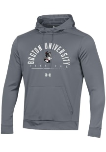 Under Armour Boston Terriers Mens Grey Fleece Hood