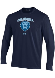 Under Armour Columbia University Lions Navy Blue Performance Long Sleeve T Shirt