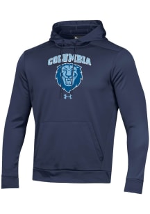 Under Armour Columbia University Lions Mens Navy Blue Fleece Hood