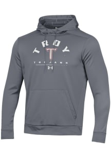 Under Armour Troy Trojans Mens Grey Fleece Hood