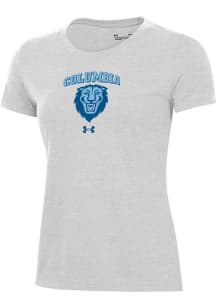 Under Armour Columbia University Lions Womens Silver Performance Short Sleeve T-Shirt