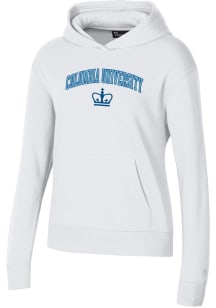 Under Armour Columbia University Lions Womens White Rival Hooded Sweatshirt