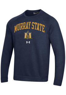 Under Armour Murray State Racers Mens Navy Blue Rival Long Sleeve Crew Sweatshirt