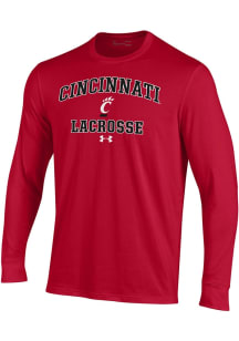Under Armour Cincinnati Bearcats Red Lacrosse Performance Long Sleeve T Shirt