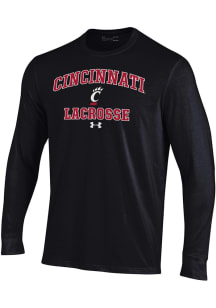 Under Armour Cincinnati Bearcats Black Lacrosse Performance Long Sleeve T Shirt