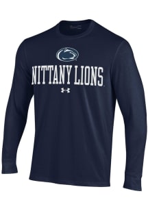 Under Armour Penn State Nittany Lions Navy Blue Performance Long Sleeve T Shirt