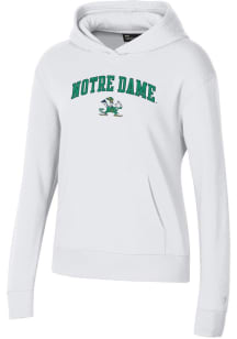 Under Armour Notre Dame Fighting Irish Womens White Rival Hooded Sweatshirt