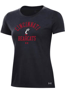 Under Armour Cincinnati Bearcats Womens Black Performance Short Sleeve T-Shirt