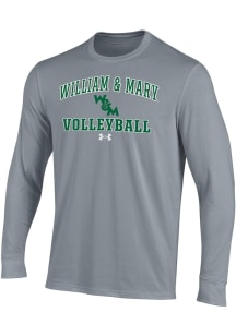 Under Armour William & Mary Tribe Grey Volleyball Performance Long Sleeve T Shirt