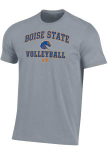 Under Armour Boise State Broncos Grey Volleyball Performance Short Sleeve T Shirt