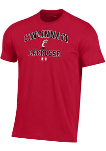 Under Armour Cincinnati Bearcats Red Lacrosse Performance Short Sleeve T Shirt