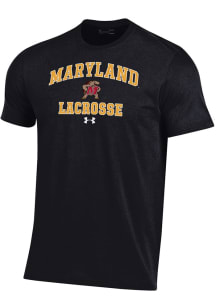 Under Armour Maryland Terrapins Black Lacrosse Performance Short Sleeve T Shirt