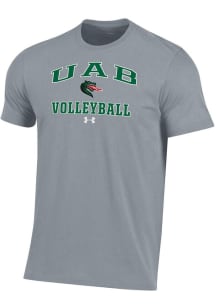 Under Armour UAB Blazers Grey Volleyball Performance Short Sleeve T Shirt