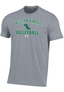 Under Armour William & Mary Tribe Grey Volleyball Performance Short Sleeve T Shirt
