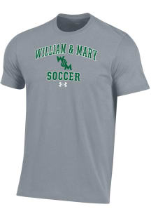 Under Armour William & Mary Tribe Grey Soccer Performance Short Sleeve T Shirt